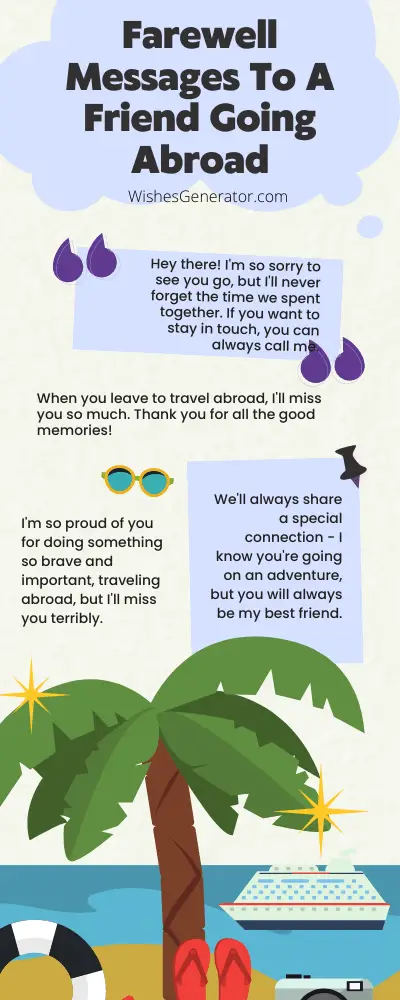 50 Farewell Messages To A Friend Going Abroad